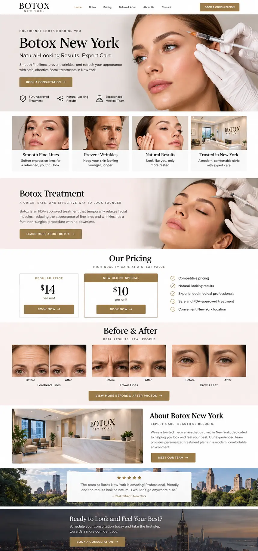 Botox treatments in Midtown Manhattan at Dermacare Medical